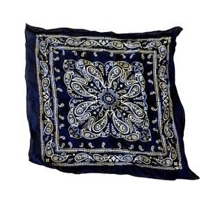 Navy Blue Cotton Bandana